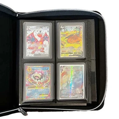 Toploader Binder 4-Pocket Pages - Black