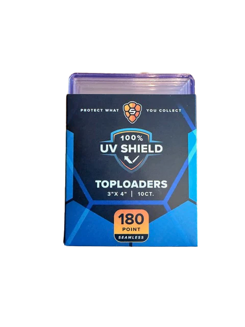 180PT 3x4 Premium Toploader - UV Shield - Blue Hint
