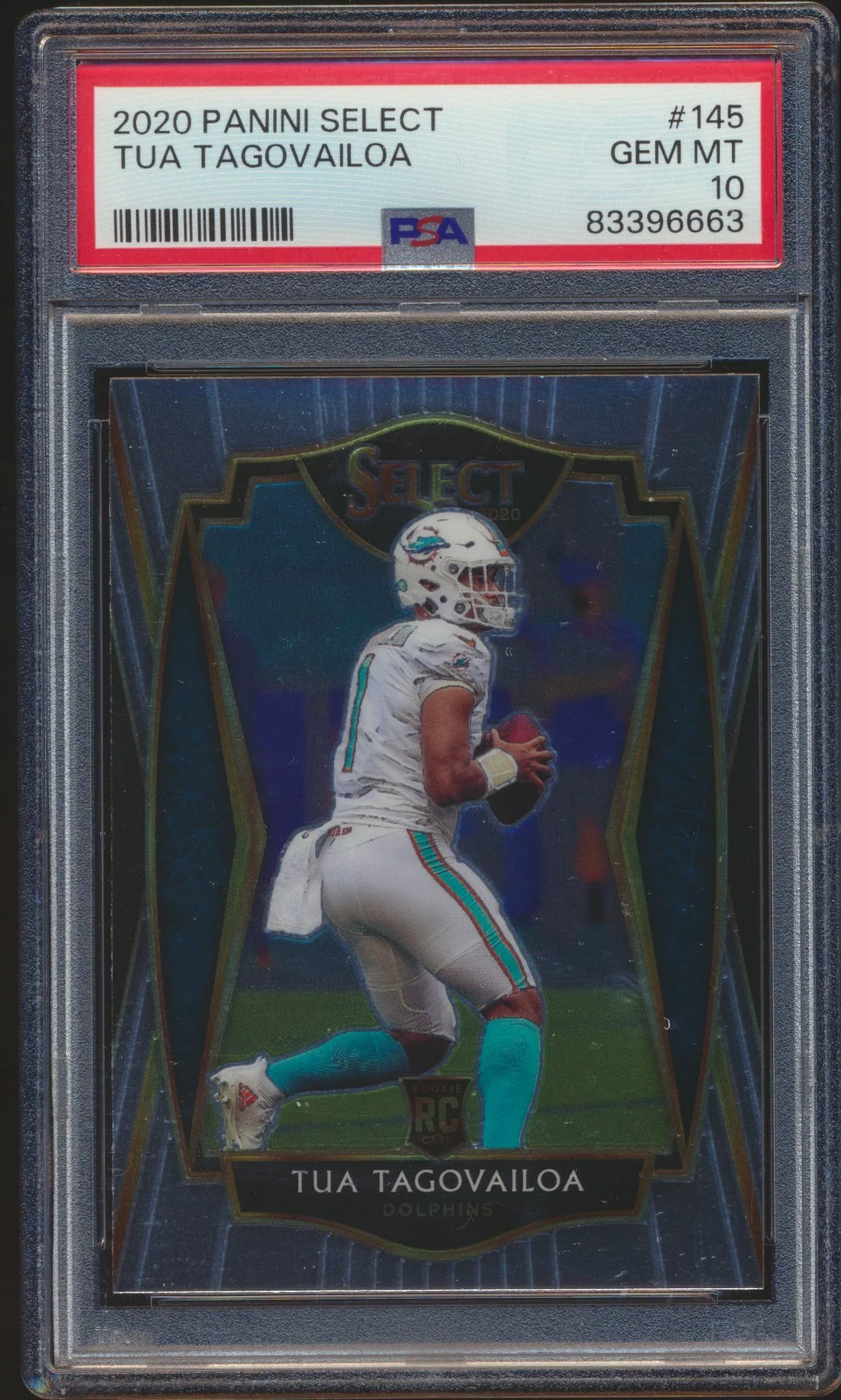 2020 Panini Select Tua Tagovailoa RC PSA 10