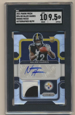 2020 Prizm RPA Najee Harris Auto /99 RC SGC 9.5 Auto 10