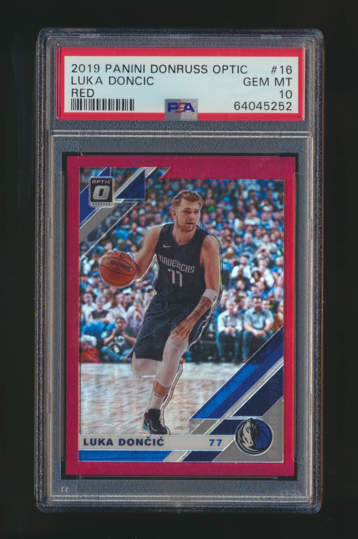 2019 Panini Donruss Optic SP Red /99 Luka Doncic PSA 10