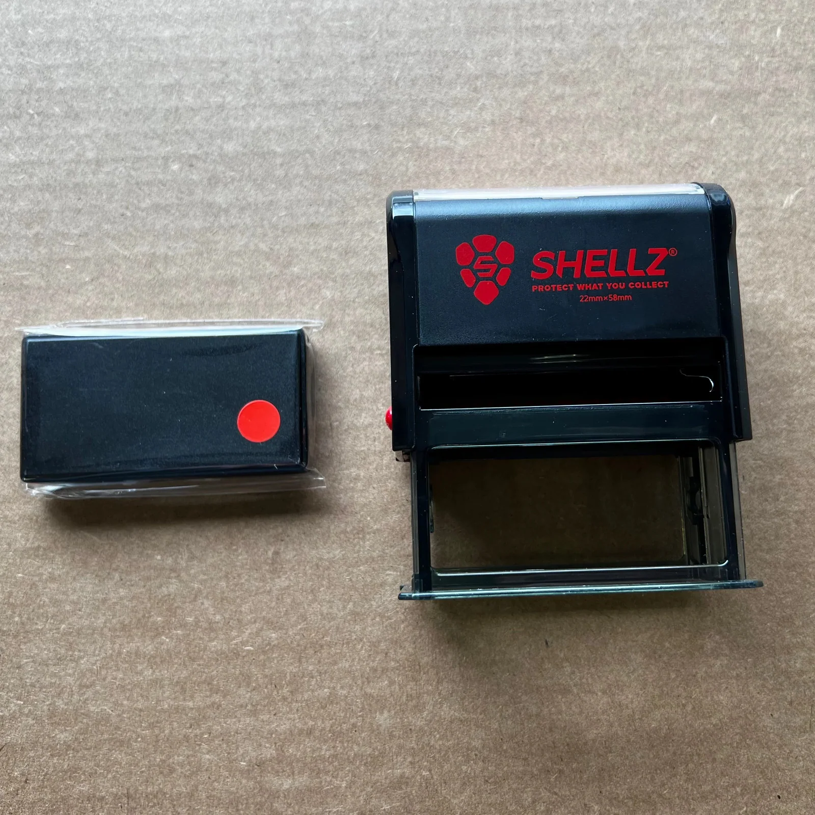 Large 3" Non-Machinable Stamp Red Ink