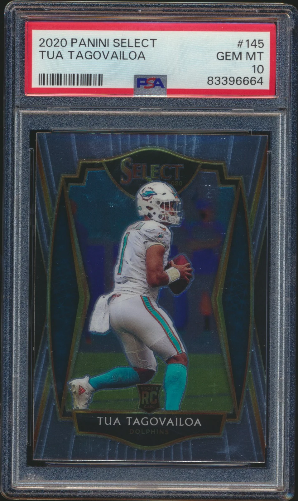 2020 Panini Select Tua Tagovailoa RC PSA 10