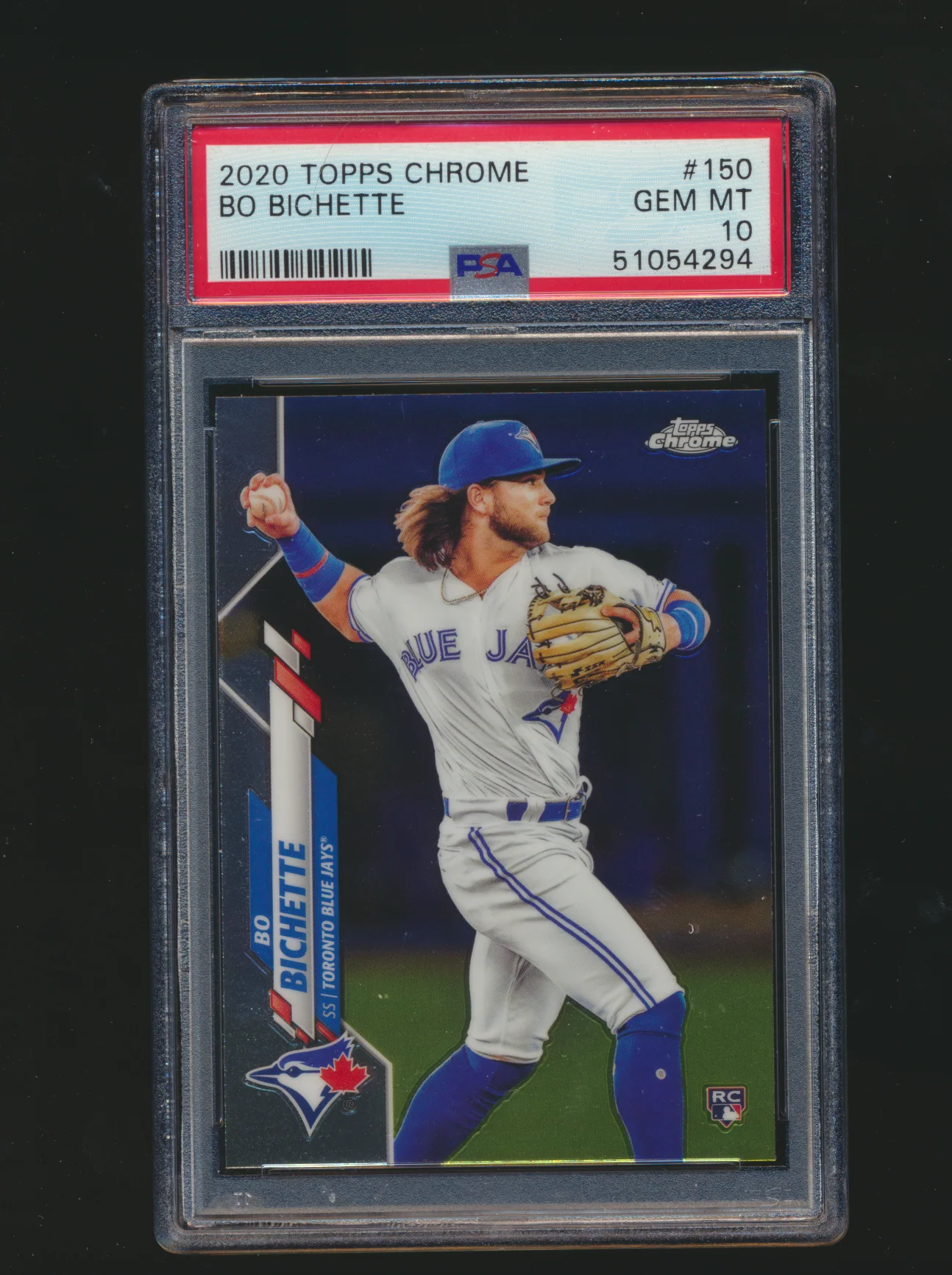 2020 Topps Chrome Bo Bichette RC PSA 10