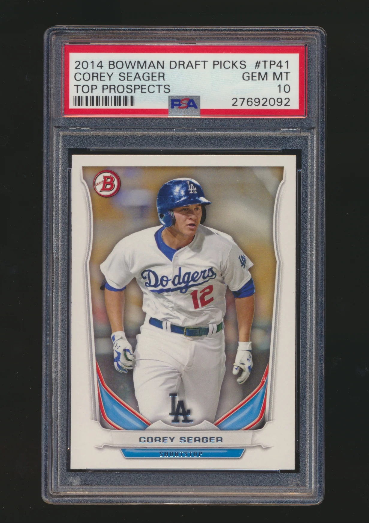 2014 Bowman Draft Picks Corey Seager Top Prospects RC PSA 10