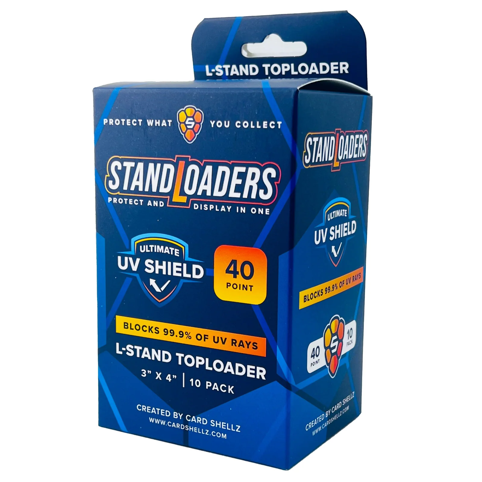 40PT Premium StandLoader Toploader - UV Shield BLUE TINT