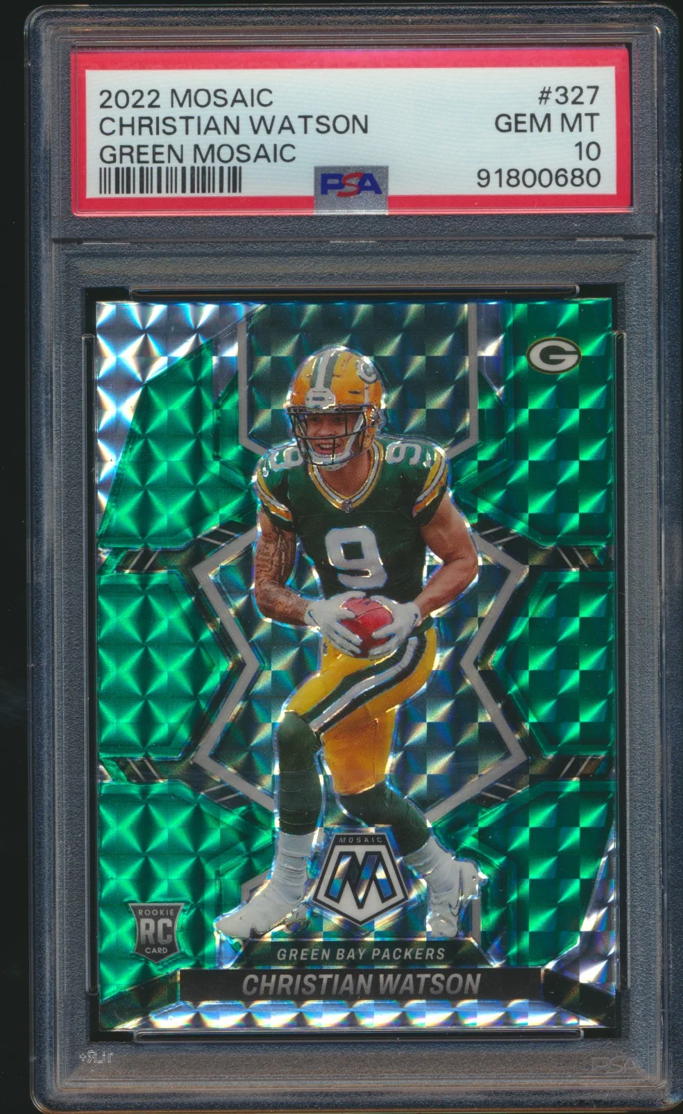 2022 Mosaic Green Mosaic Christian Watson PSA 10