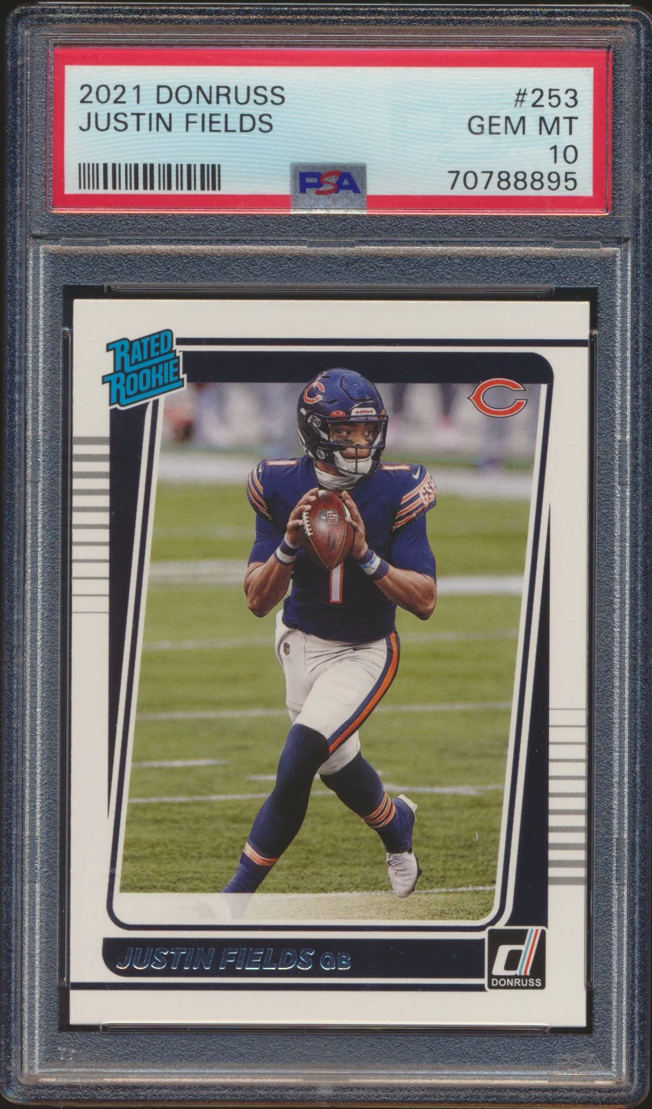 2021 Donruss Justin Fields RC PSA 10