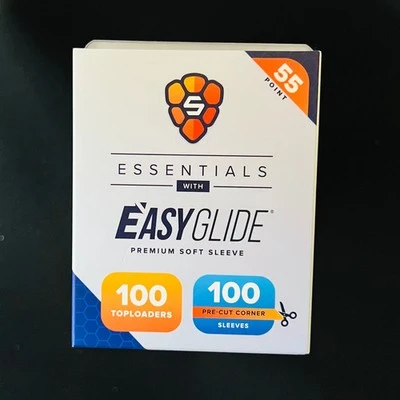 55PT 3x4 Toploader Essentials Clear+ Easy Glide Combo Pack