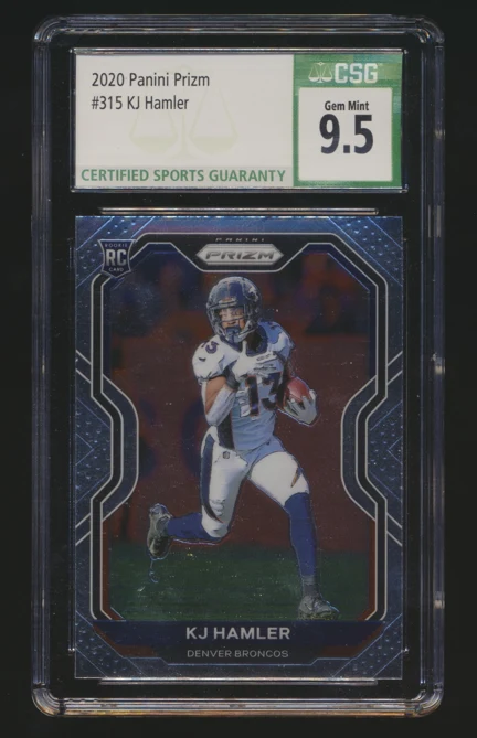 2020 Prizm Football KJ Hamler CSG 9.5