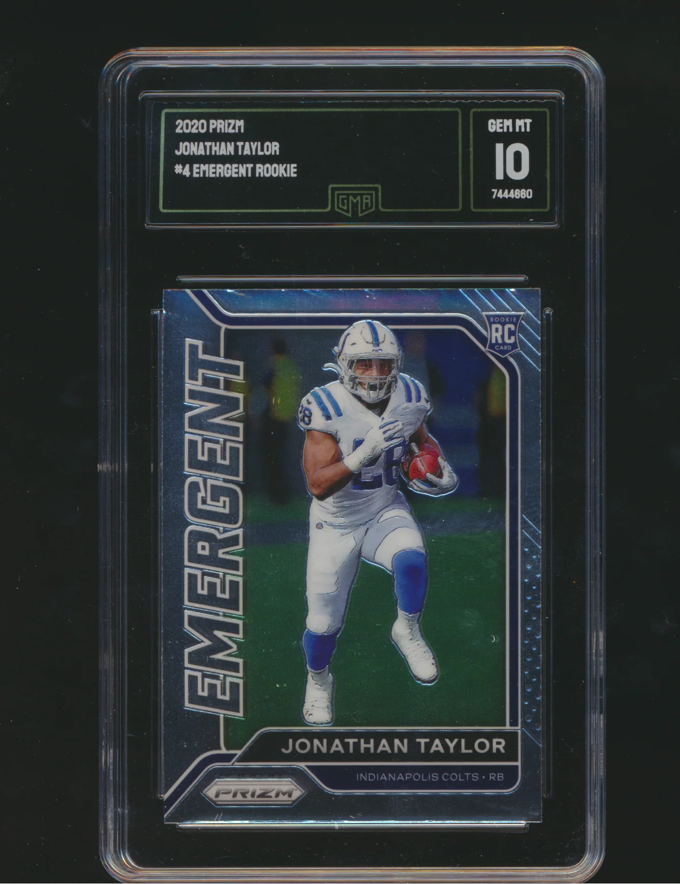 2020 Prizm Emergent Jonathan Taylor RC Gem Mint 10
