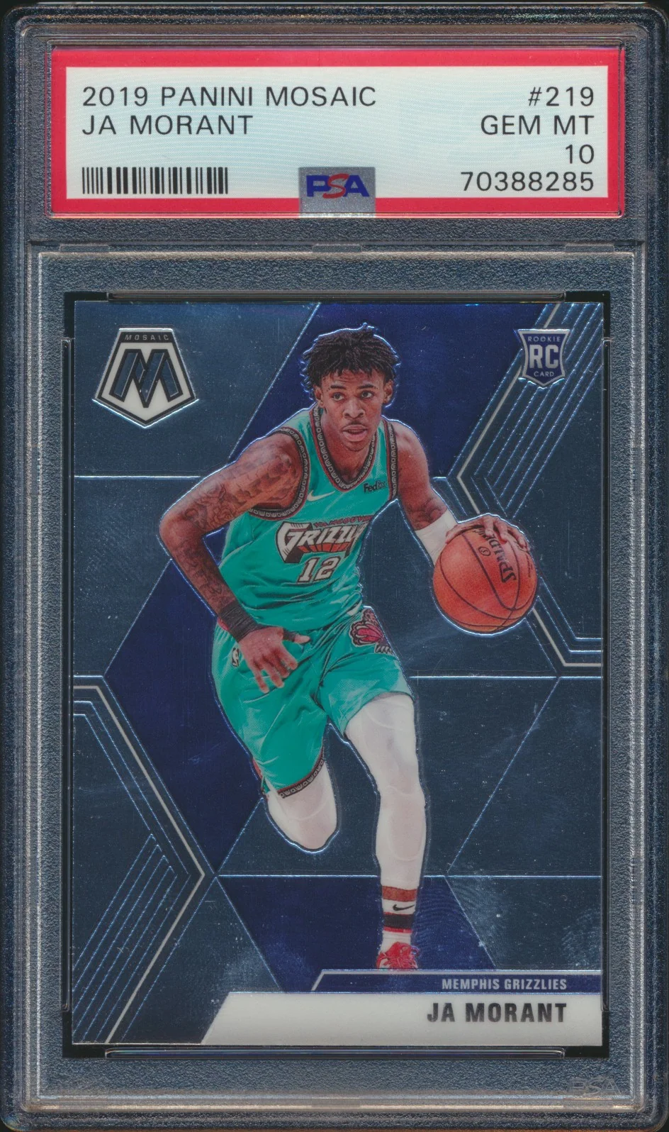 2019-20 Mosaic Ja Morant Base PSA 10